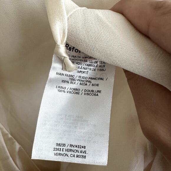 New Reformation Jeany Silk Dress - Picture 5 of 6